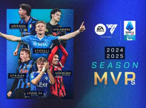 CHÍNH THỨC: Serie A công bố các danh hiệu MVP mùa giải 2024/25