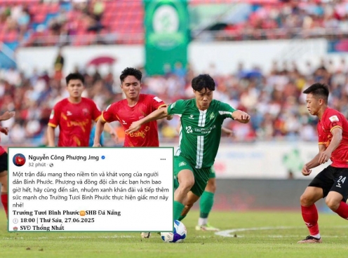 Công Phượng kêu gọi CĐV 'tiếp lửa' trước trận play-off với Đà Nẵng