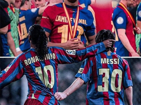 Lamine Yamal chọn đội hình vĩ đại nhất lịch sử Barcelona: Messi và Ronaldinho tái hợp