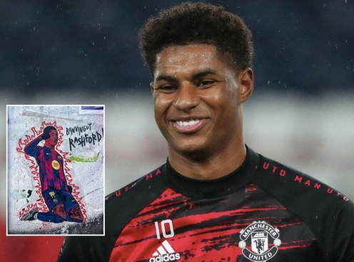 Rashford nhận món quà đặc biệt từ fan Barca