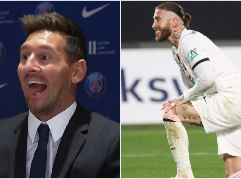 Messi cười nhạo Ramos trên sân, CĐV PSG khoái chí ủng hộ