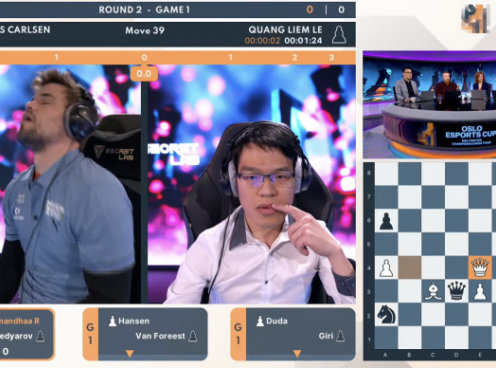 Chấn động: Lê Quang Liêm lần đầu đánh bại 'vua cờ' Carlsen