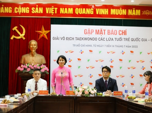 Hơn 1000 HLV, VĐV dự giải Taekwondo các lứa tuổi trẻ Quốc gia 2022