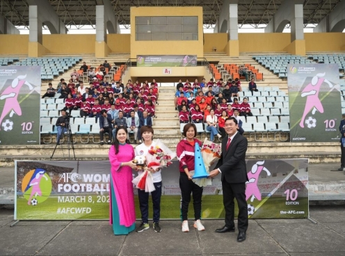 Bóng đá Việt Nam hưởng ứng sự kiện đặc biệt của AFC nhân ngày 8/3