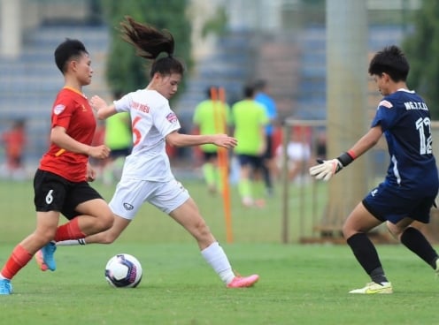 Tân binh U19 nữ Quốc gia thua 0-4 nhà vô địch lượt đi