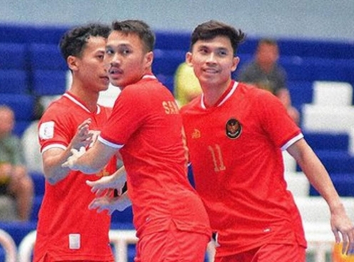 Indonesia thắng đậm 9-0, dẫn đầu bảng giải futsal Đông Nam Á