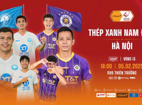 Hấp dẫn trận khai xuân V-League giữa Nam Định vs Hà Nội