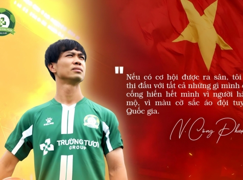 Công Phượng nói thật lòng khi được trở lại ĐT Việt Nam