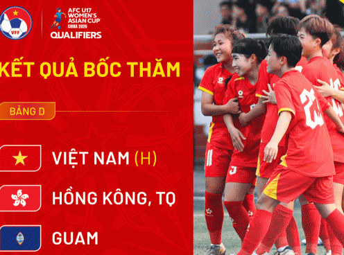 Lịch thi đấu của U17 Việt Nam tại vòng loại U17 nữ châu Á 2026
