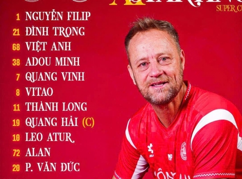 Tân binh Việt kiều được HLV Polking xếp đá chính trận Siêu Cúp: Không phải Brandon Ly