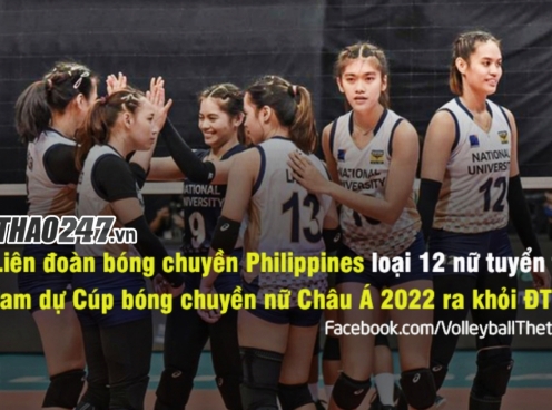 Philippines 'sa thải' 12 VĐV bóng chuyền nữ tham dự ACV Cup 2022