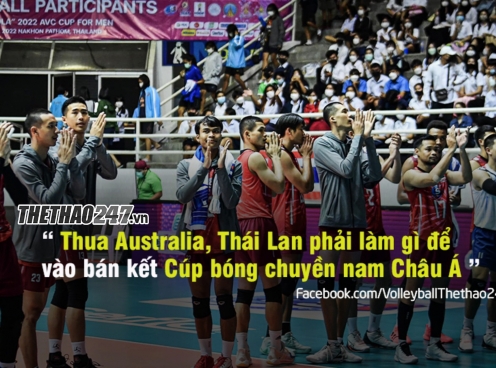 Cơ hội nào cho bóng chuyền nam Thái Lan vào bán kết AVC Cup 2022?