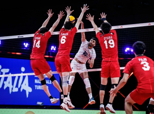 Link xem trực tiếp bóng chuyền nam VNL 2023 ngày 6/6: Số 1 châu Á Iran vs Nhật Bản