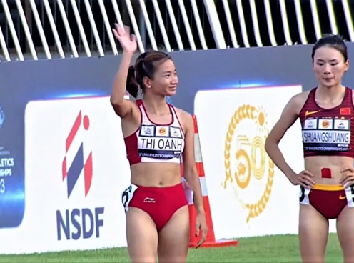 Nguyễn Thị Oanh kết thúc chung kết nữ 1.500m châu Á với vị trí thứ 5