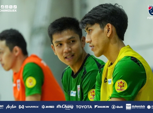 VIDEO: ĐT Thái Lan tập luyện chuẩn bị cho Continental Futsal Championship