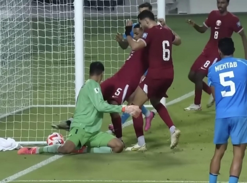 Cả châu Á phẫn nỗ vì 'bàn thắng ma' của Qatar tại VL World Cup