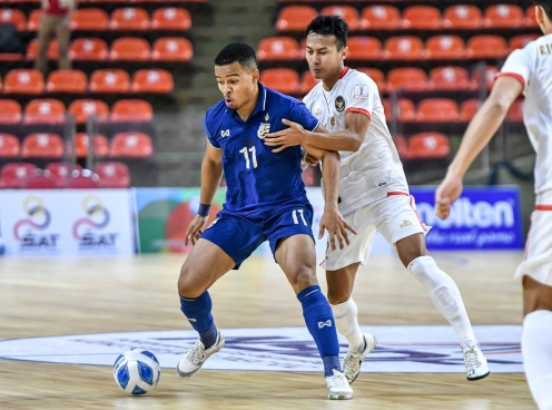 Nhọc nhằn cầm hòa đội cửa dưới, tham vọng vô địch của Futsal Thái Lan bị đe dọa