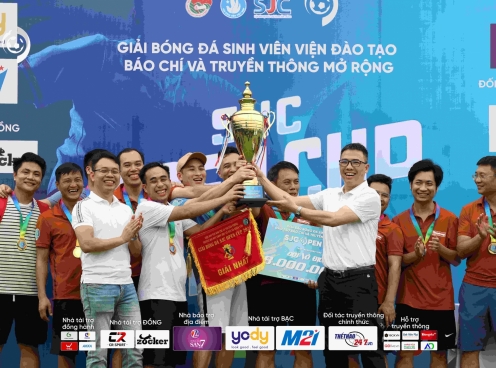 Cơn mưa bàn thắng tại chung kết SJC Open Cup 2024: Đội bóng báo Tiền Phong lên ngôi vô địch
