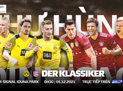 0h30, 5/12: Borussia Dortmund - FC Bayern Munich: Thư hùng đỉnh cao