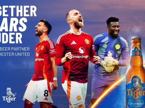 Tiger - Bia chính thức của Câu lạc bộ Bóng đá Manchester United