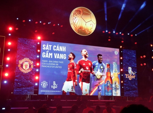 Tưng bừng sự kiện Tiger Beer, thương hiệu bia chính thức của Manchester United