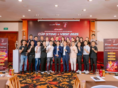 VBSF và STING Ra Mắt Giải Vô Địch Pool 9-Ball Các CLB Miền Bắc 2025 Quy Mô Lớn