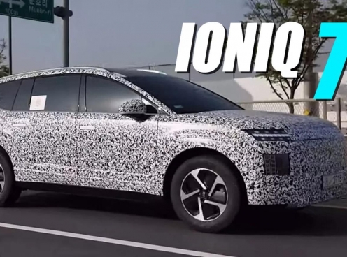 SUV điện cỡ lớn Hyundai Ioniq 7 lộ diện trên đường chạy thử, dự kiến ra mắt vào tháng sau
