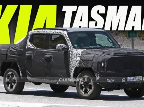 Bán tải Kia Tasman lộ diện trên đường chạy thử, đối thủ mới của Toyota Hilux, Ford Ranger