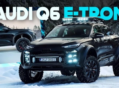 Lộ diện xe điện Audi Q6 e-tron Offroad Concept với thiết kế cực hầm hố