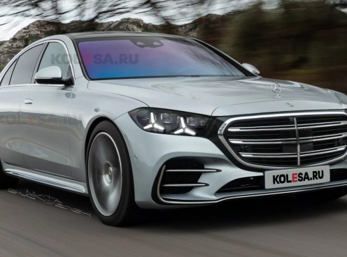 Mercedes-Benz S-Class 2026 lộ hình phác thảo: Lưới tản nhiệt mở rộng, đèn chiếu sáng hình sao