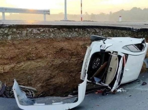 Tây Ninh: Xác định nguyên nhân ban đầu vụ sụt lún gần cầu Hòa Bình khiến 6 người bị thương