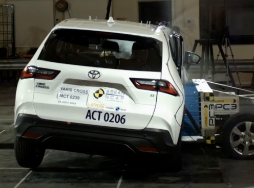 Bị chê vỏ 'mỏng', Toyota Yaris Cross vẫn đạt 5 sao an toàn ASEAN NCAP