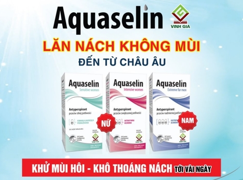 Những lợi ích “trúng đích” khi dùng lăn nách không mùi Aquaselin của Dược phẩm Vinh Gia