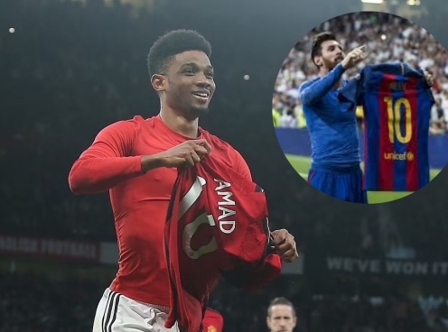Sao trẻ MU tái hiện màn ăn mừng của Lionel Messi