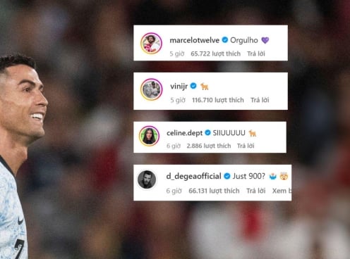 Ronaldo lập kỷ lục, Vinicius và các siêu sao bóng đá hết lời ca ngợi