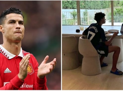 'Cậu cả' nhà Ronaldo gây sốt với động thái khiến NHM MU 'mở hội'