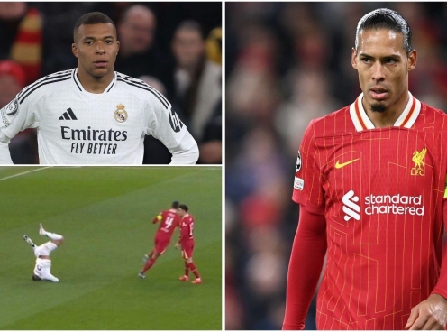 Van Dijk 'chế giễu' Mbappe cả trong lẫn ngoài sân