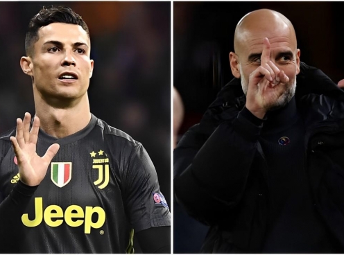 Bắt chước Ronaldo, Pep Guardiola đáp trả fan Liverpool