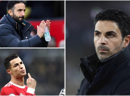 Arteta ca ngợi Amorim, đề cập tới Ronaldo trước thềm đấu MU