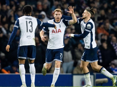 Tottenham chia điểm thất vọng trước Rangers tại cúp C2