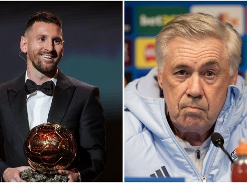 Ancelotti đụng chạm Messi, nói thẳng về Quả bóng Vàng