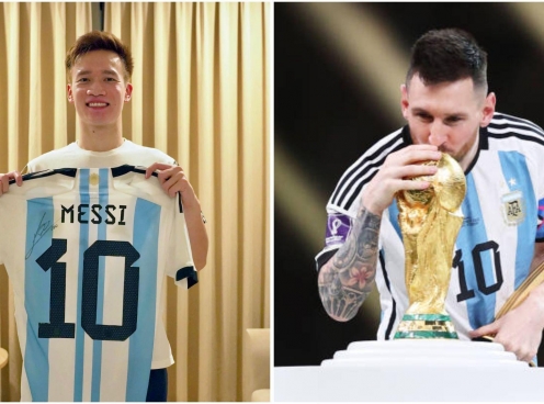 Hụt Quả bóng vàng, Hoàng Đức bất ngờ 'thả thính' Messi