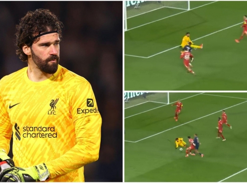 Alisson 'quay chong chóng' cứu thua cho Liverpool trước PSG