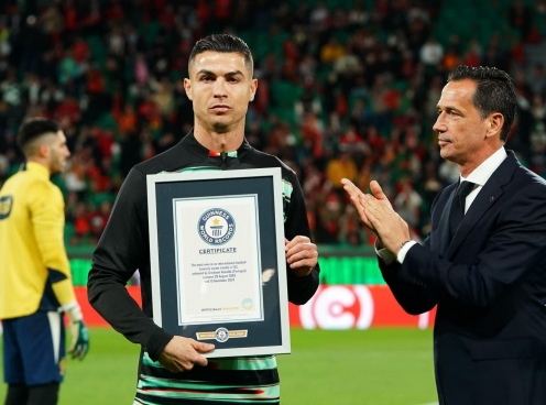 Ronaldo nhận thêm một kỷ lục Guinness