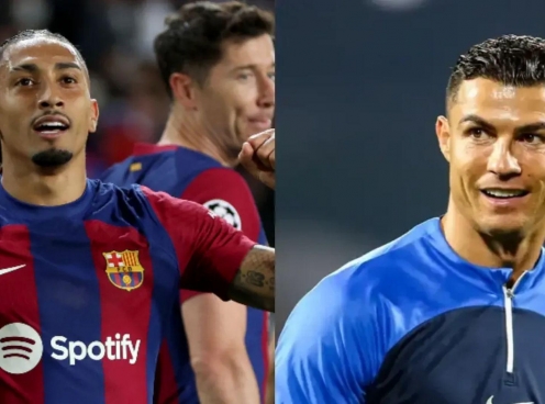 Raphinha cân bằng kỷ lục vĩ đại của Ronaldo tại Champions League