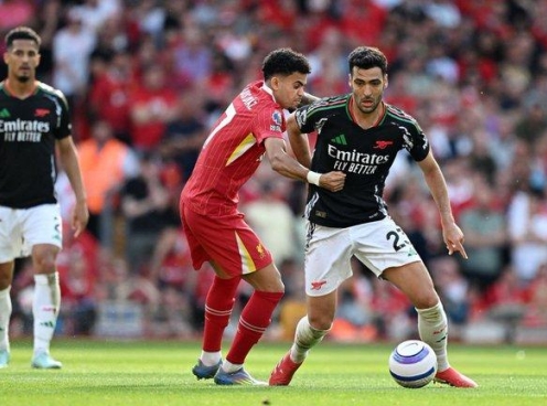 Liverpool chia điểm với Arsenal trong màn rượt đuổi kịch tính