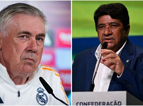 Chủ tịch LĐBĐ Brazil nói lời 'gan ruột' về HLV Ancelotti