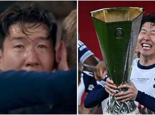Son Heung-min khóc nức nở ngày vô địch Europa League
