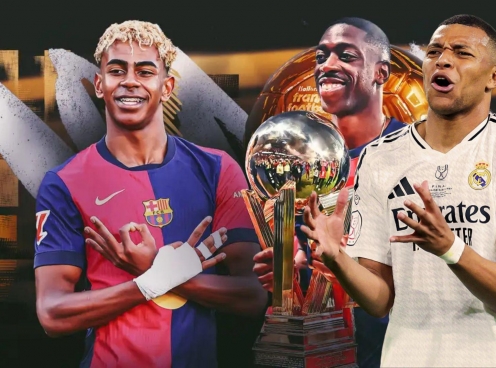 5 ứng viên Quả bóng Vàng 2025: Không có Mbappe, Yamal chỉ xếp thứ 2