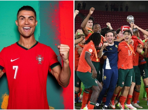 Ronaldo nói đúng 2 từ khi Bồ Đào Nha vô địch Euro